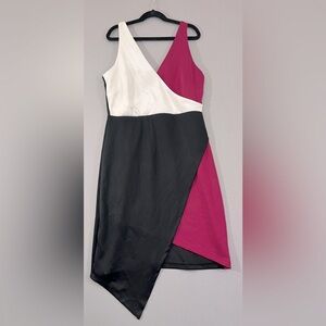 Charlotte Russe Black White Maroon Tank Dress